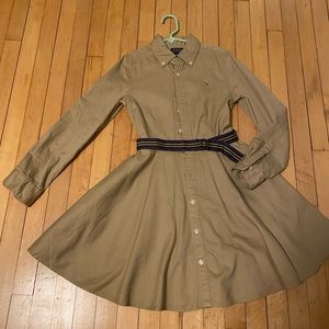 Girls Polo Ralph Lauren flare shirt dress
